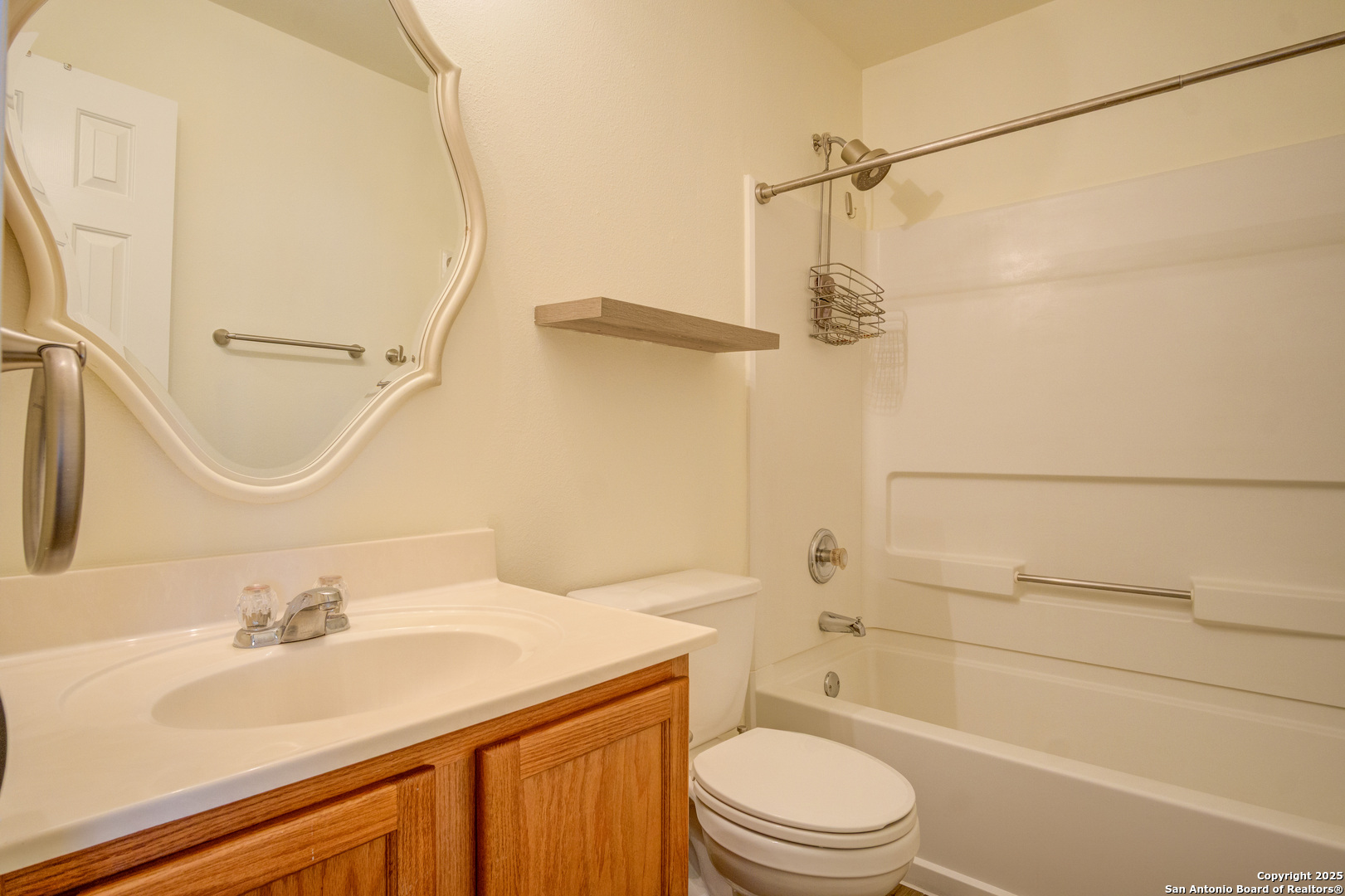145 Stream Crossing Cibolo, TX 78108 - Photo 29 of 40 a bathroom with a sink a toilet and shower