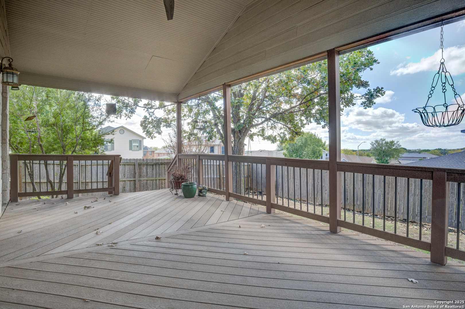 145 Stream Crossing Cibolo, TX 78108 - Photo 36 of 40 a view of porch with wooden floor