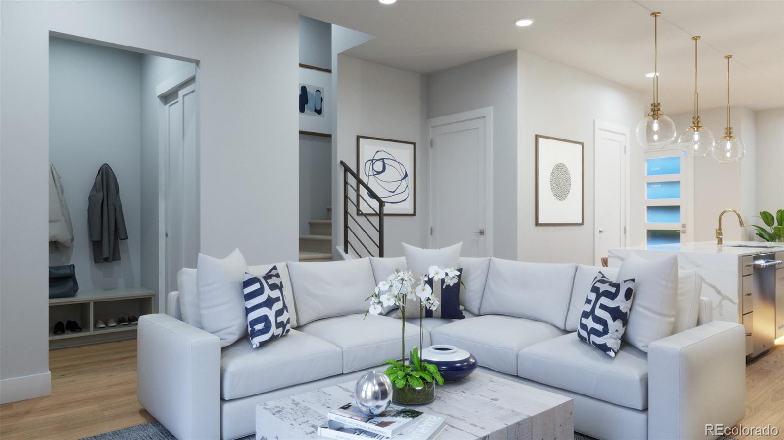4371 Broadway Boulder, CO 80304 - Photo 2 of 14 a living room with furniture and a flat screen tv