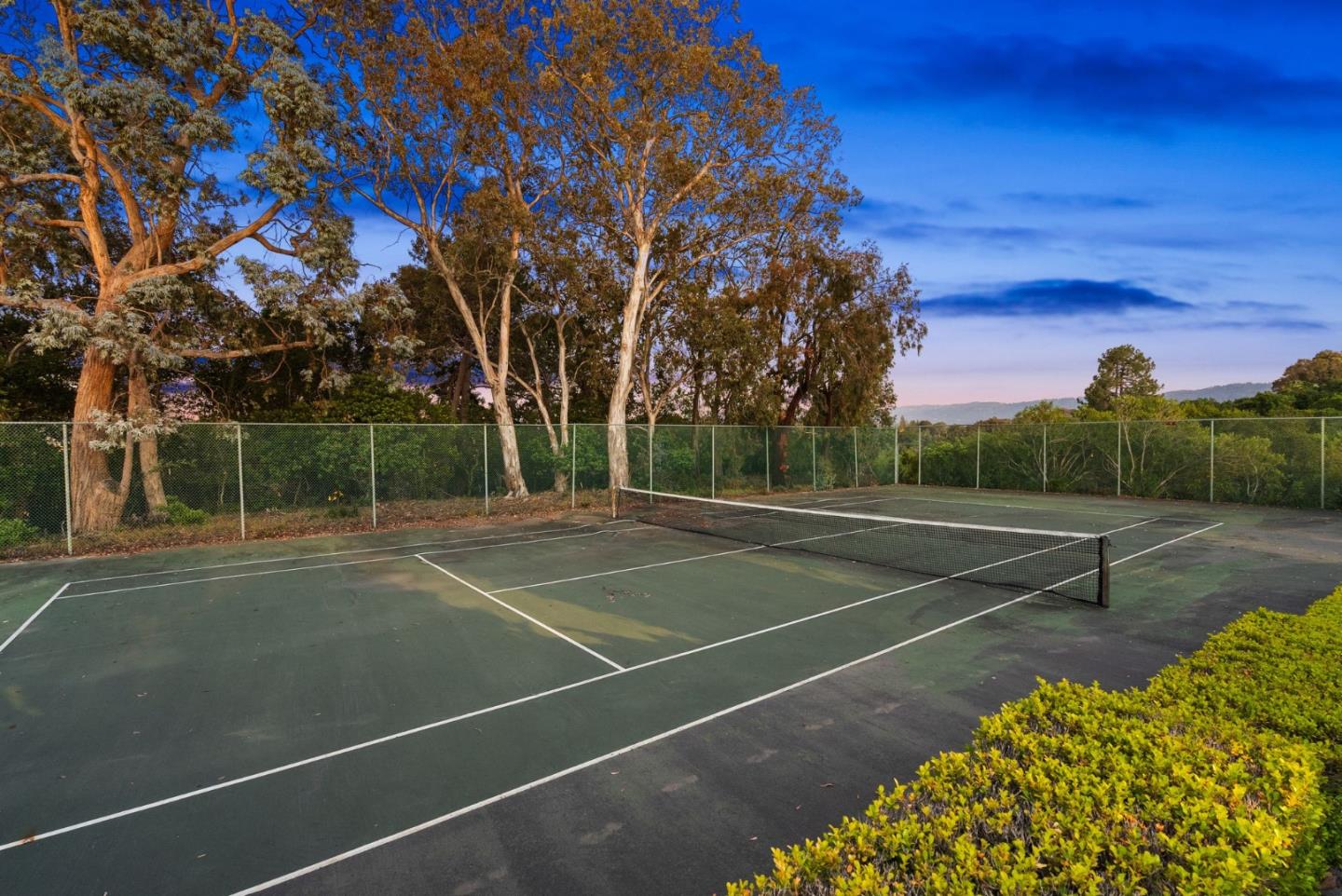 130 Lynn Way Woodside, CA 94062 - Photo 38 of 47 a view of a tennis court