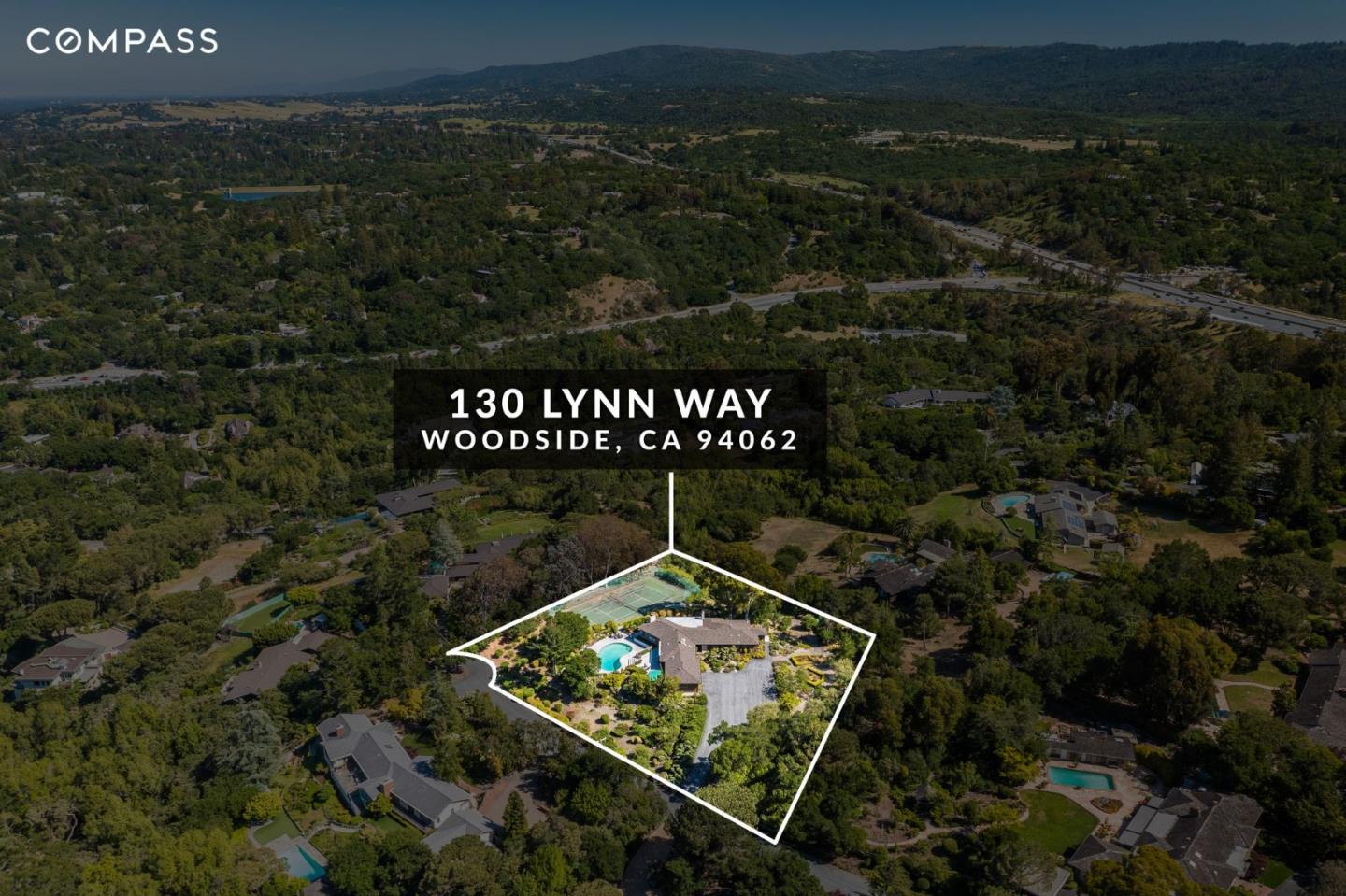 130 Lynn Way Woodside, CA 94062 - Photo 40 of 47 a sign that is sitting on a brick wall