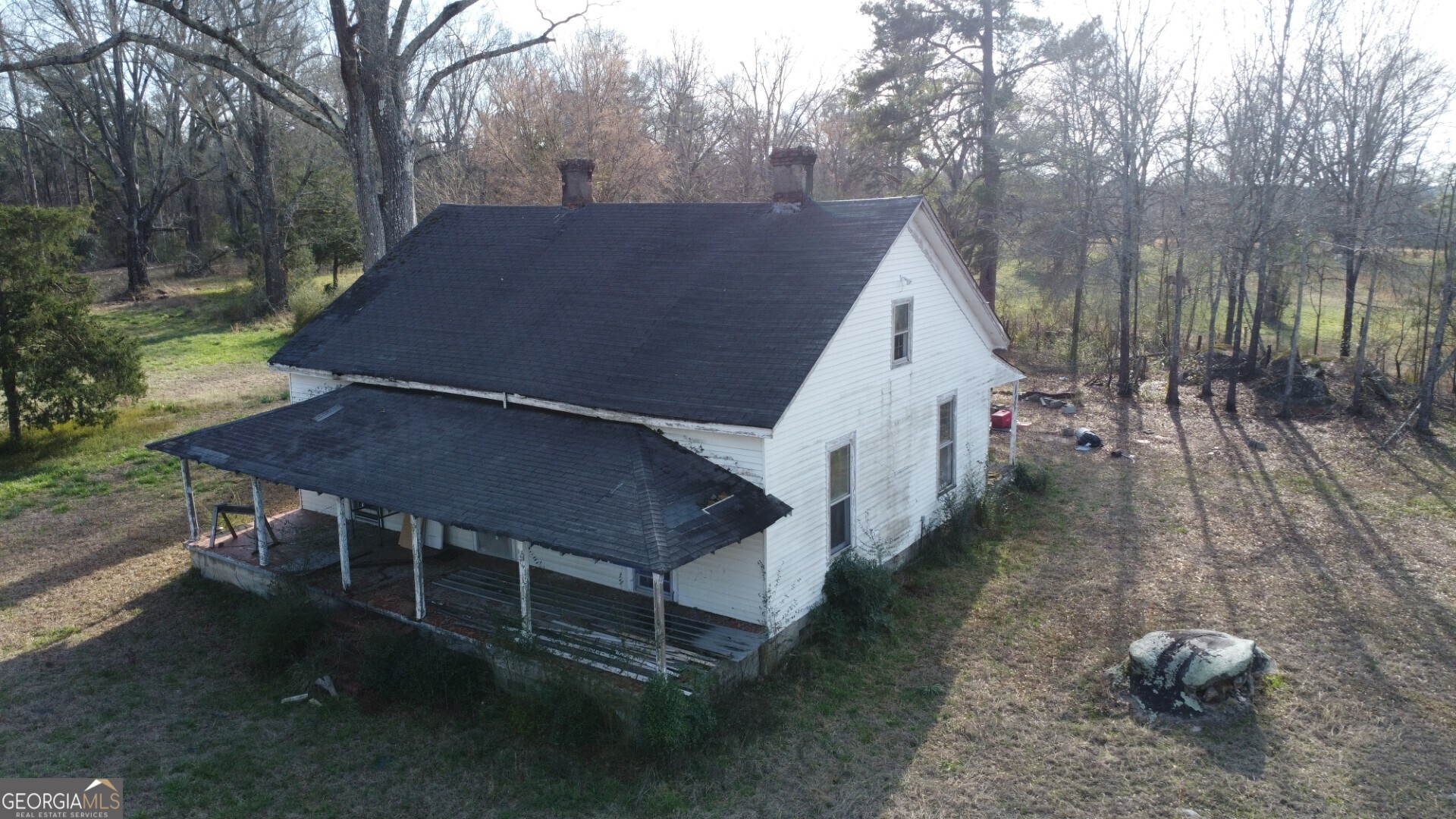 0 Barnett Road Southeast Crawfordville, GA 30631 - Photo 10 of 39 a aerial view of a house with a yard