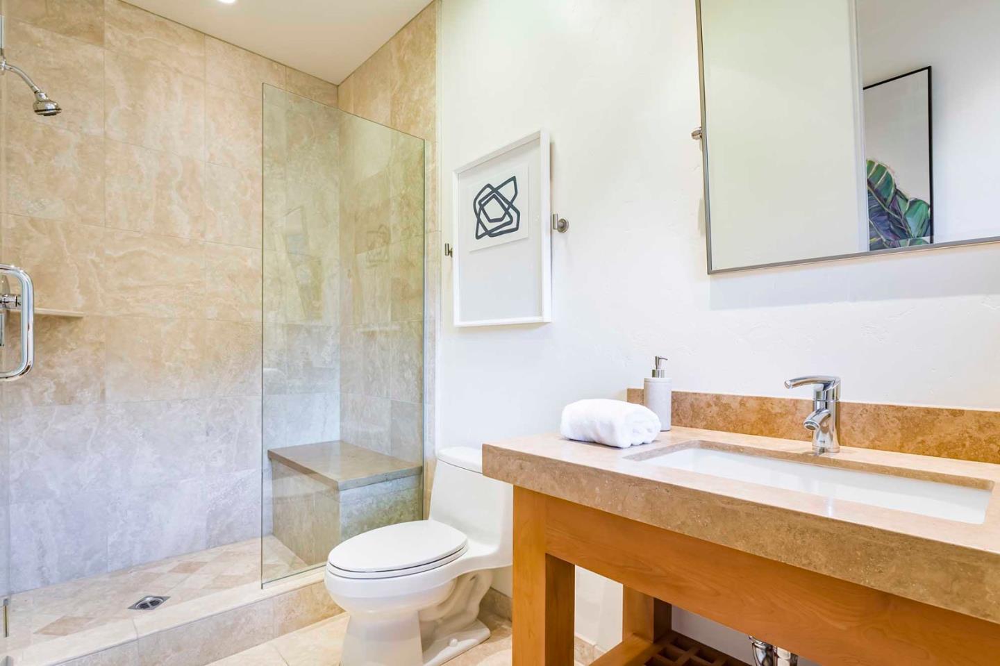 187 Hardwick Road Woodside, CA 94062 - Photo 14 of 39 a bathroom with a sink toilet and shower
