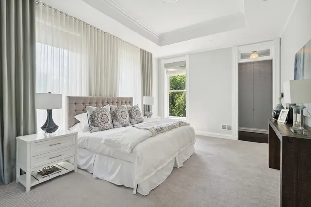 a bathroom with a sink vanity and mirror