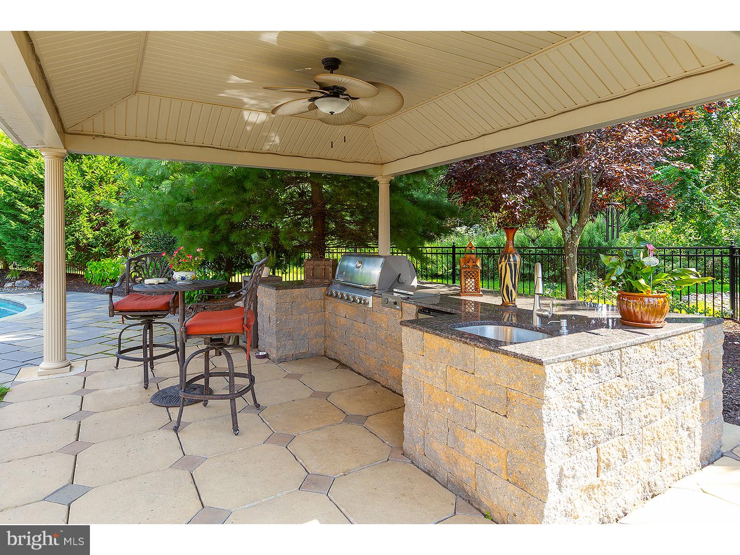 198 Hopkins Road Mickleton, NJ 08056 - Photo 4 of 25 Outdoor Kitchen - With water and refrigeration