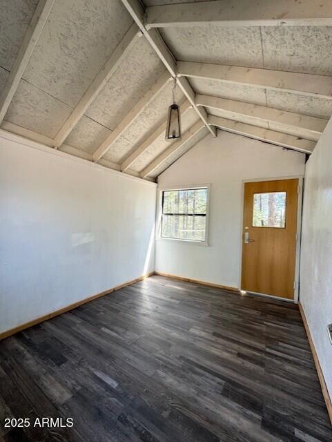 1725 Turkey Mountain Road Happy Jack, AZ 86024 - Photo 28 of 35 a view of an empty room with wooden floor and a window
