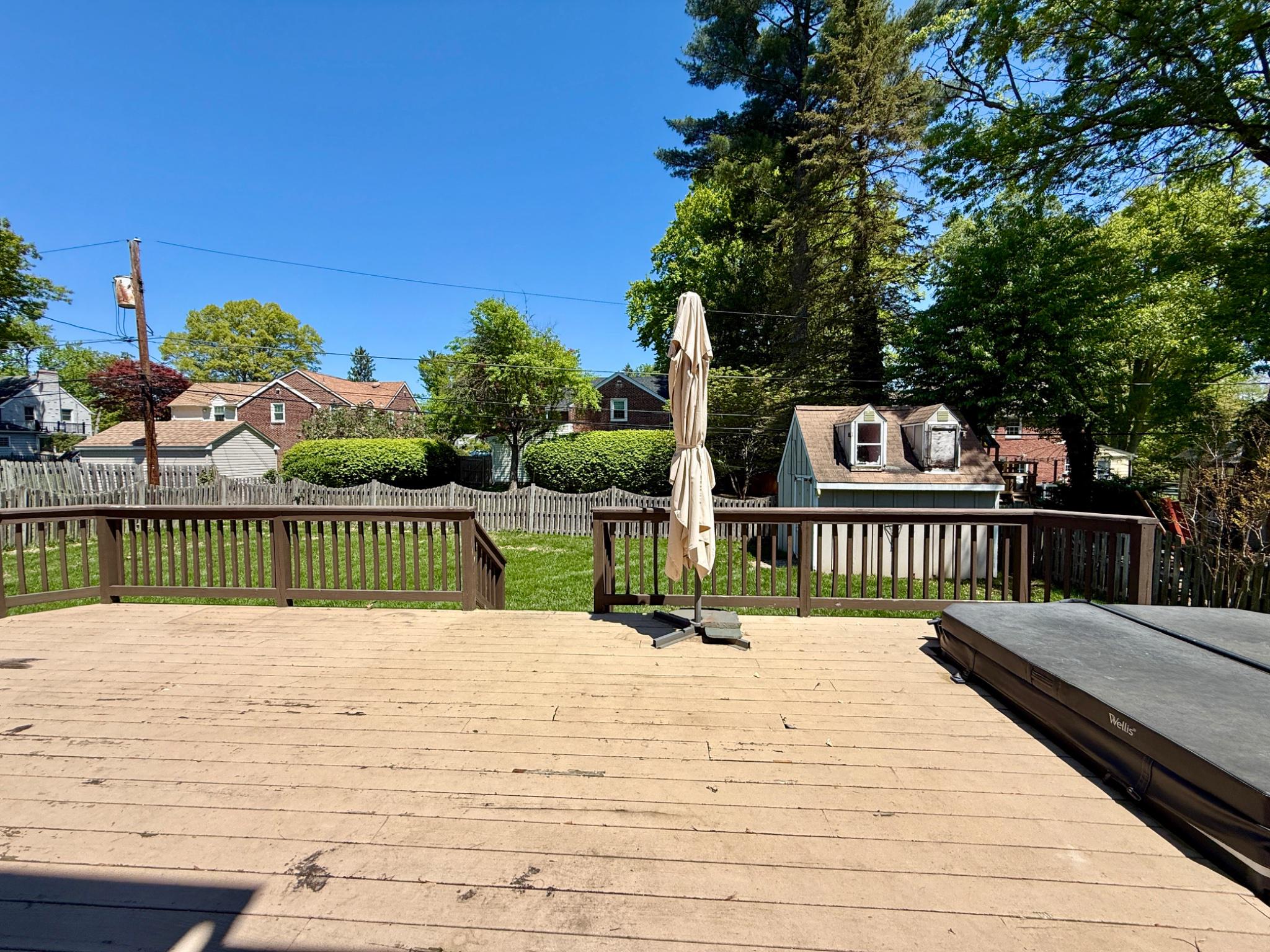 418 East Country Club Lane Wallingford, PA 19086 - Photo 46 of 59 Backyard wood deck