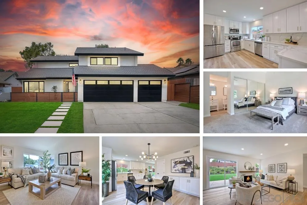 a view of a patio with table and chairs potted plants