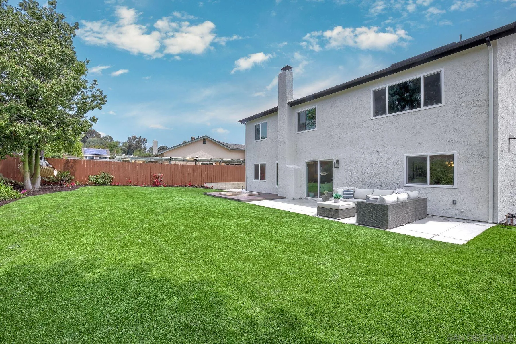 3577 Winslow Road Oceanside, CA 92056 - Photo 36 of 42 a front view of house with yard and outdoor seating