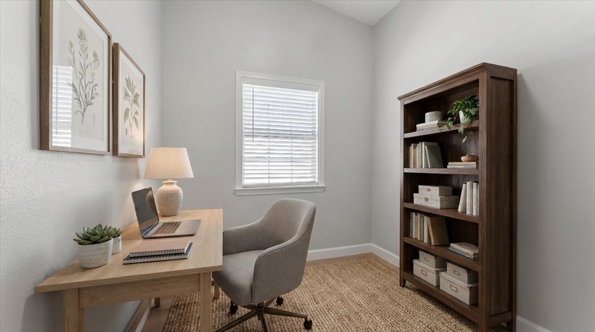 3123 Patience Avenue Houston, TX 77014 - Photo 19 of 22 a work room with furniture and book shelf