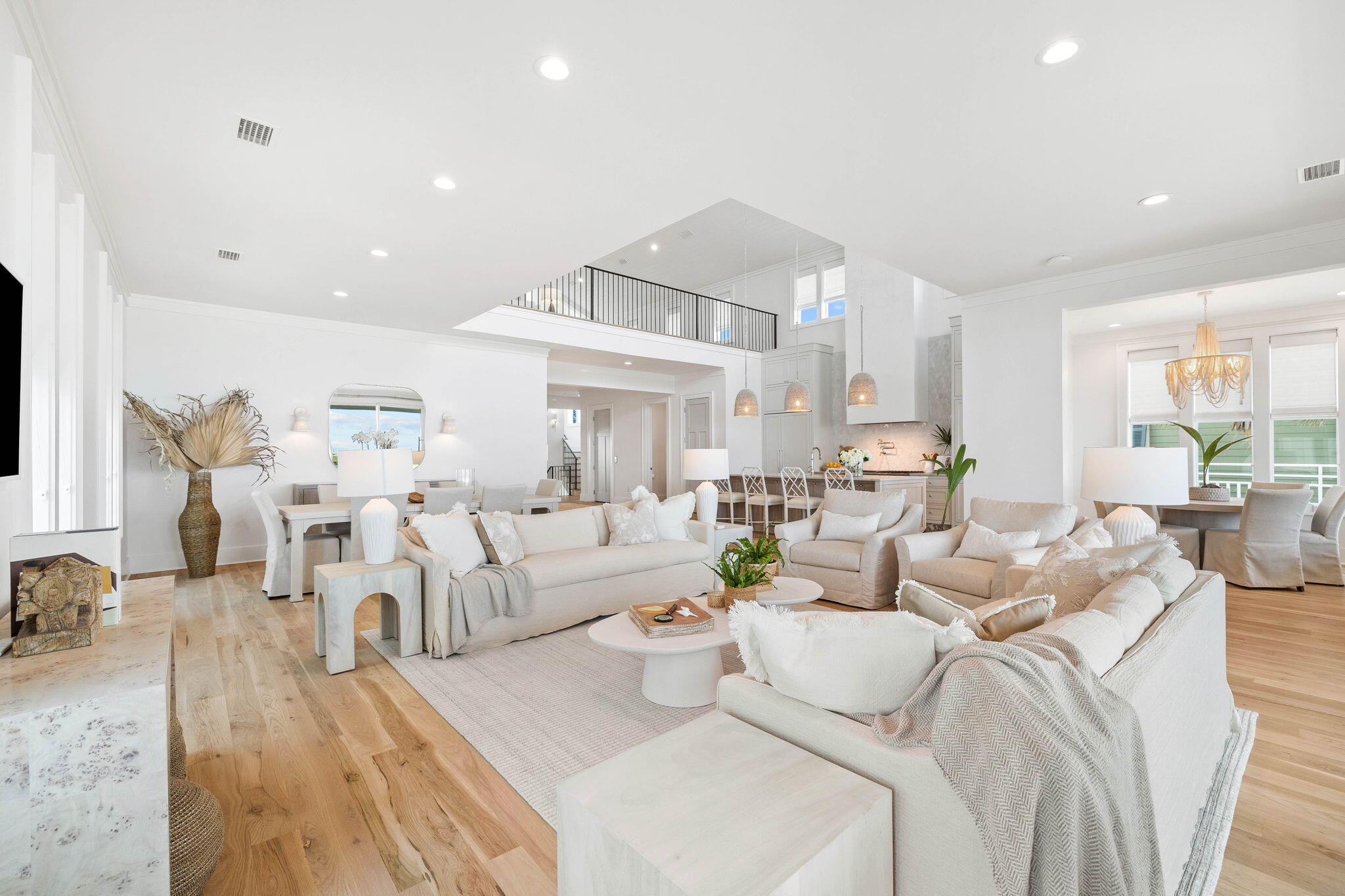 357 Old Beach Road Santa Rosa Beach, FL 32459 - Photo 22 of 106 a living room with furniture and a large window