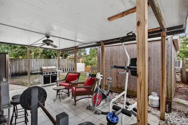 a outdoor space with chairs