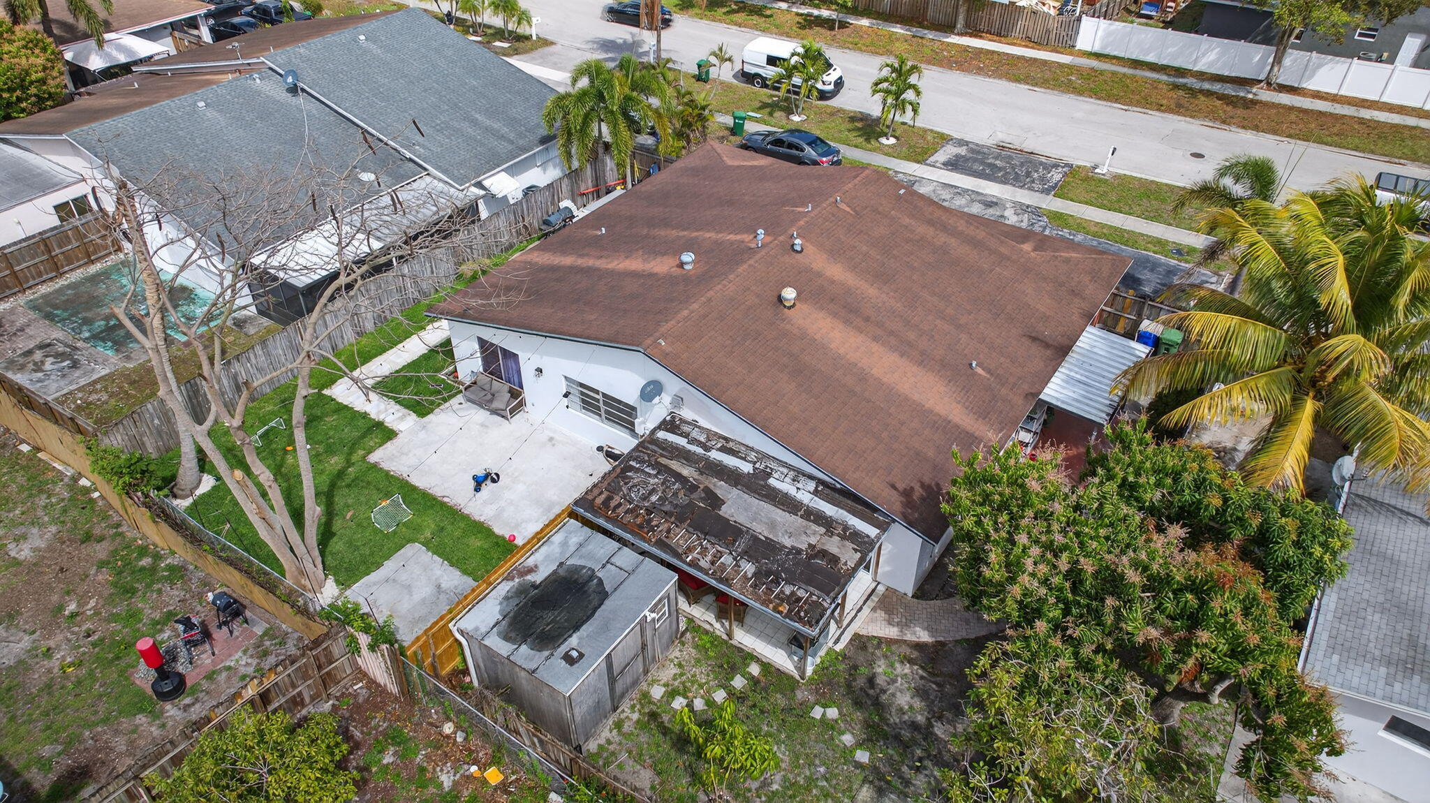415 Southwest 61st Terrace Margate, FL 33068 - Photo 32 of 39 an aerial view of a house with a garden
