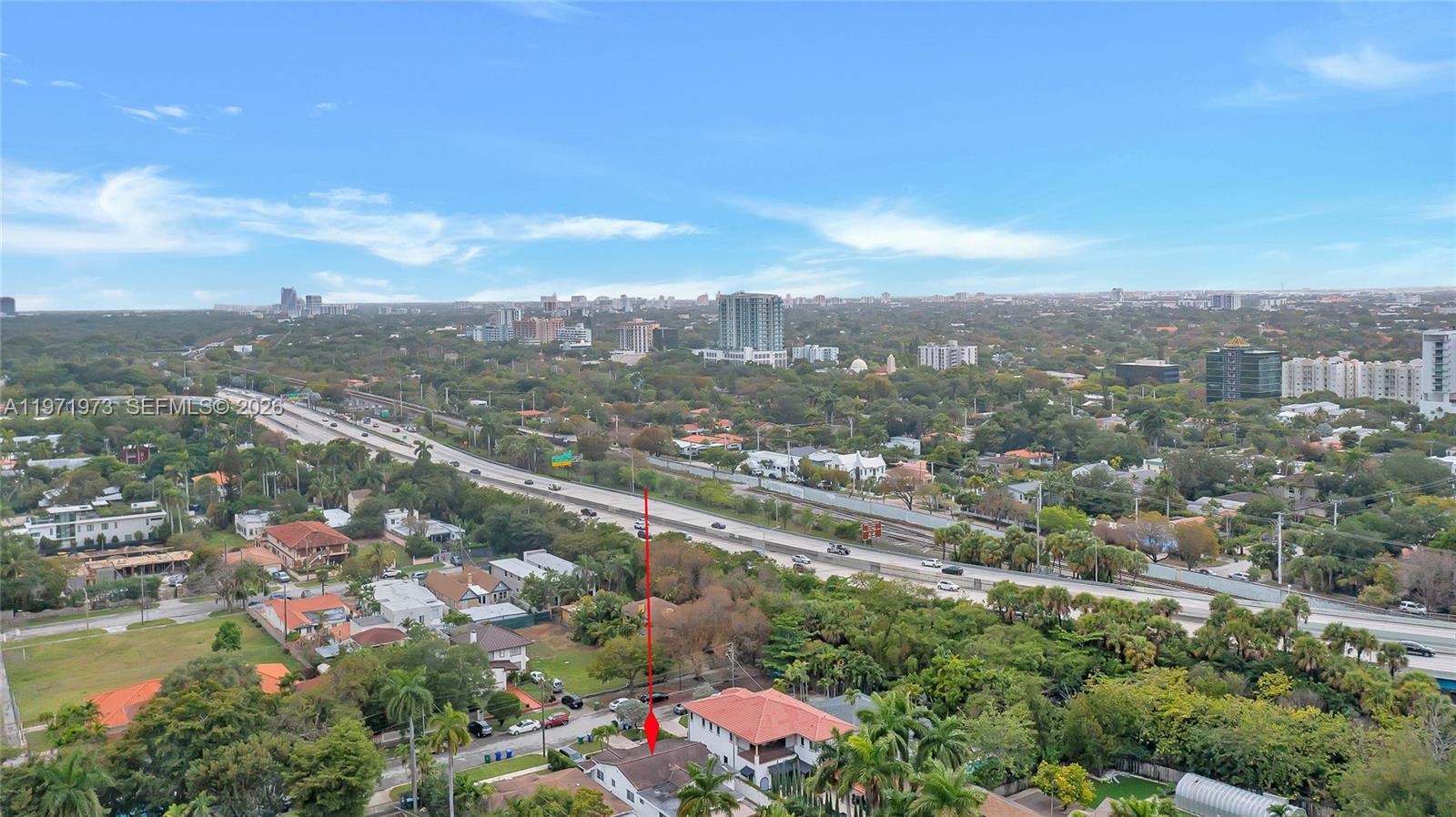 35 Southwest 20th Road Miami, FL 33129 - Photo 36 of 50 an aerial view of residential building with green space