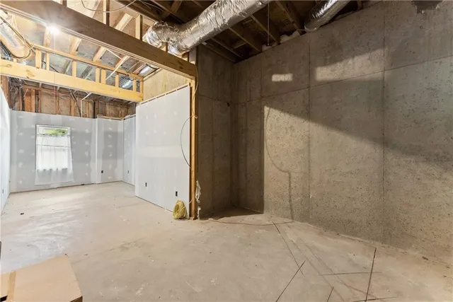 a view of an empty room