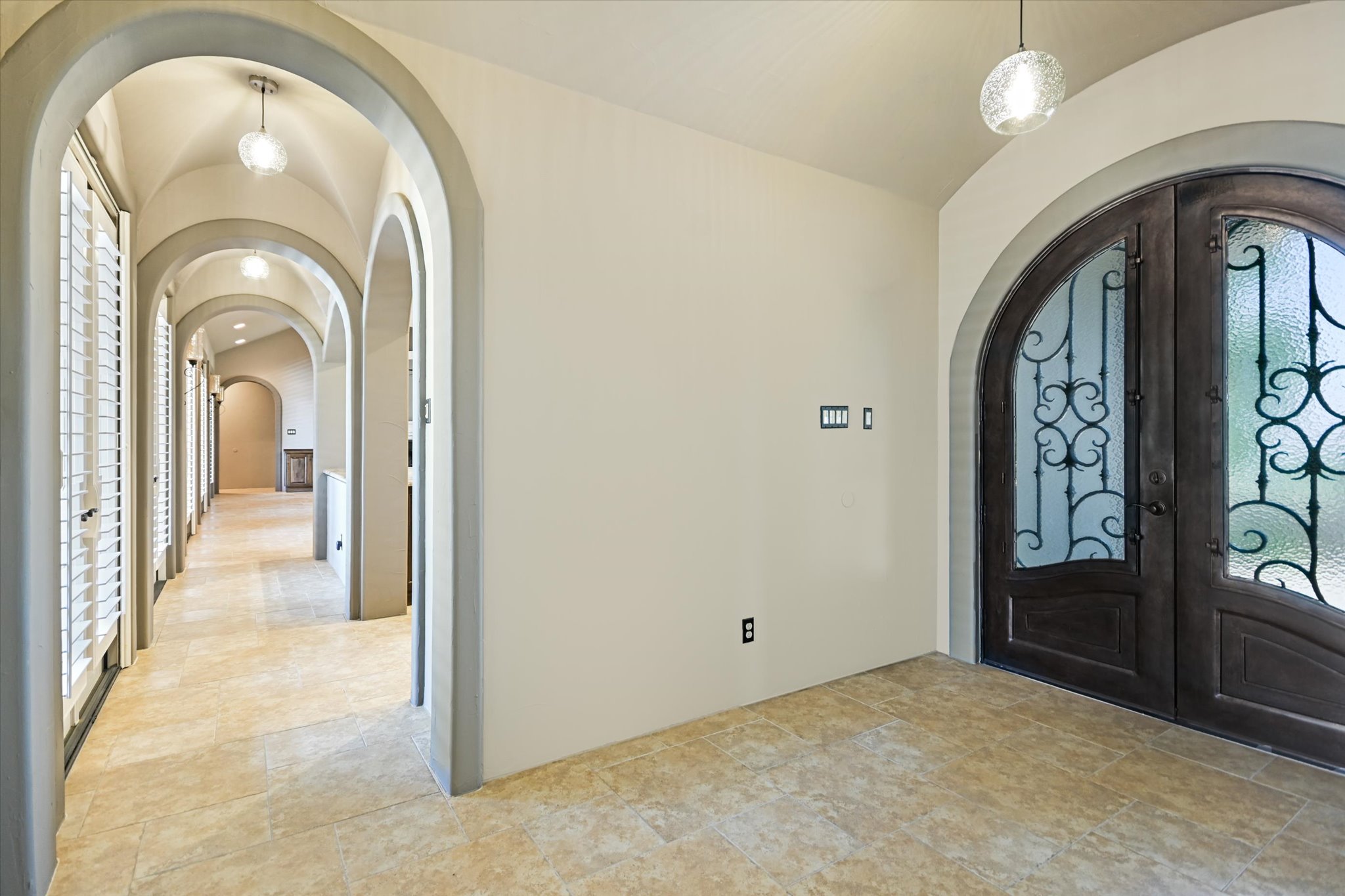 228 Puzzle Pass Spring Branch, TX 78070 - Photo 11 of 35 Main foyer with view to hallway view to kitchen, living, and secondary bedroom wing.