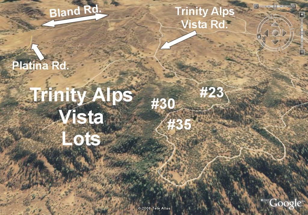 Lot 30 Trinity Alps Vista Road Igo, CA 96047 - Photo 12 of 14 Aerial with access roads