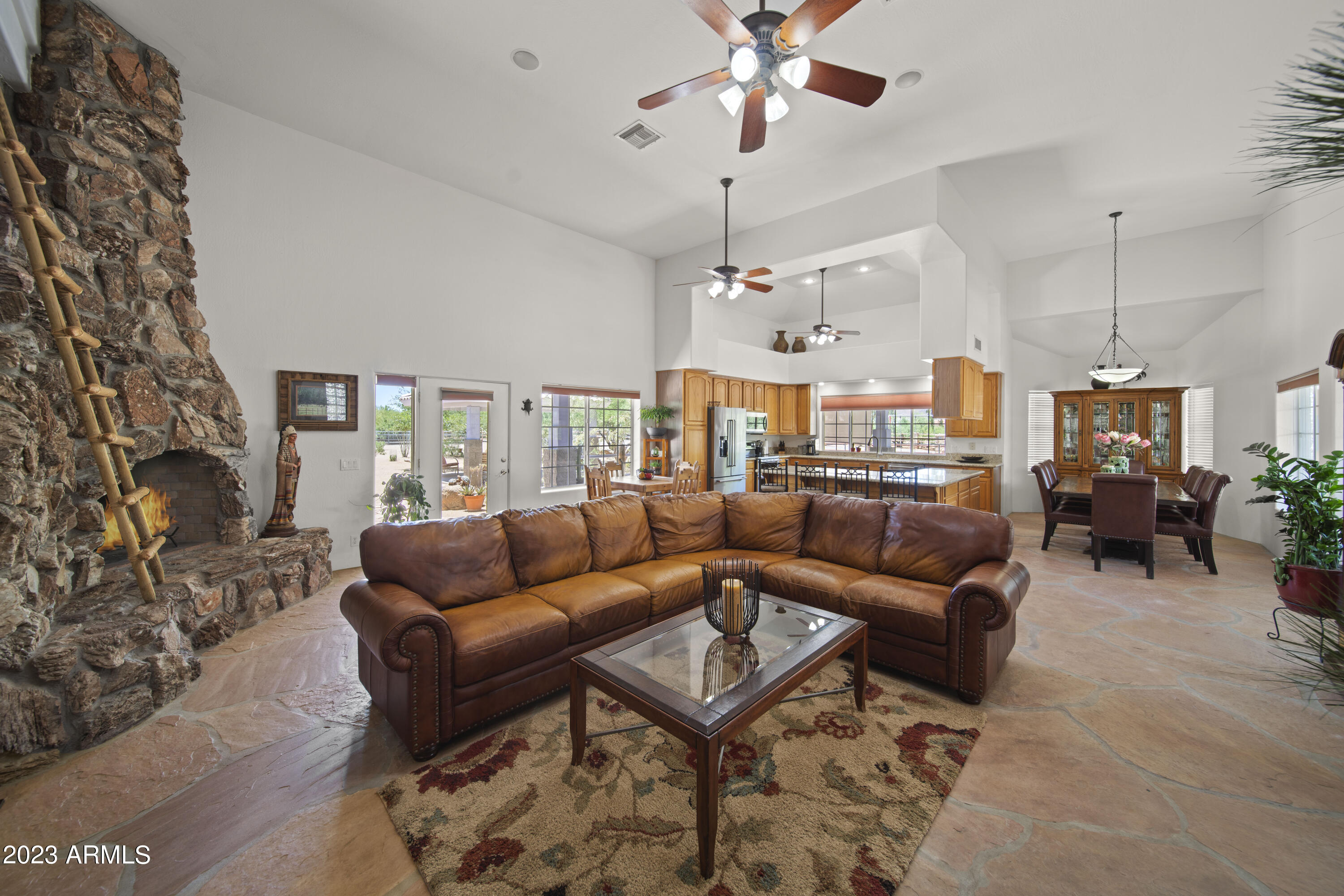 141 East Cloud Road Phoenix, AZ 85086 - Photo 21 of 99 Stone Fireplace