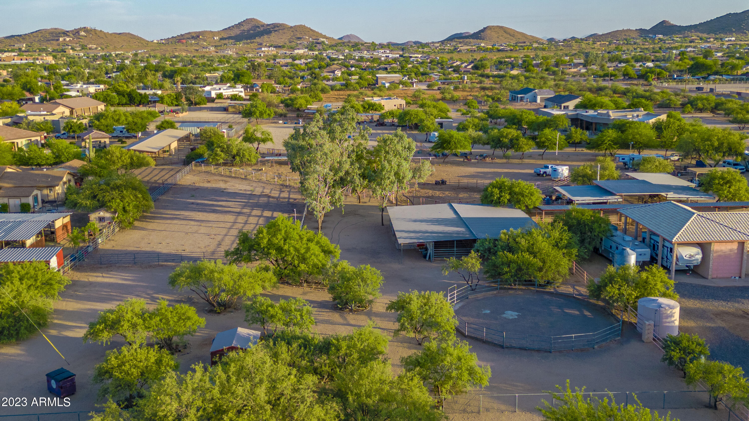 141 East Cloud Road Phoenix, AZ 85086 - Photo 81 of 99 Aerial View of Horse Facilities