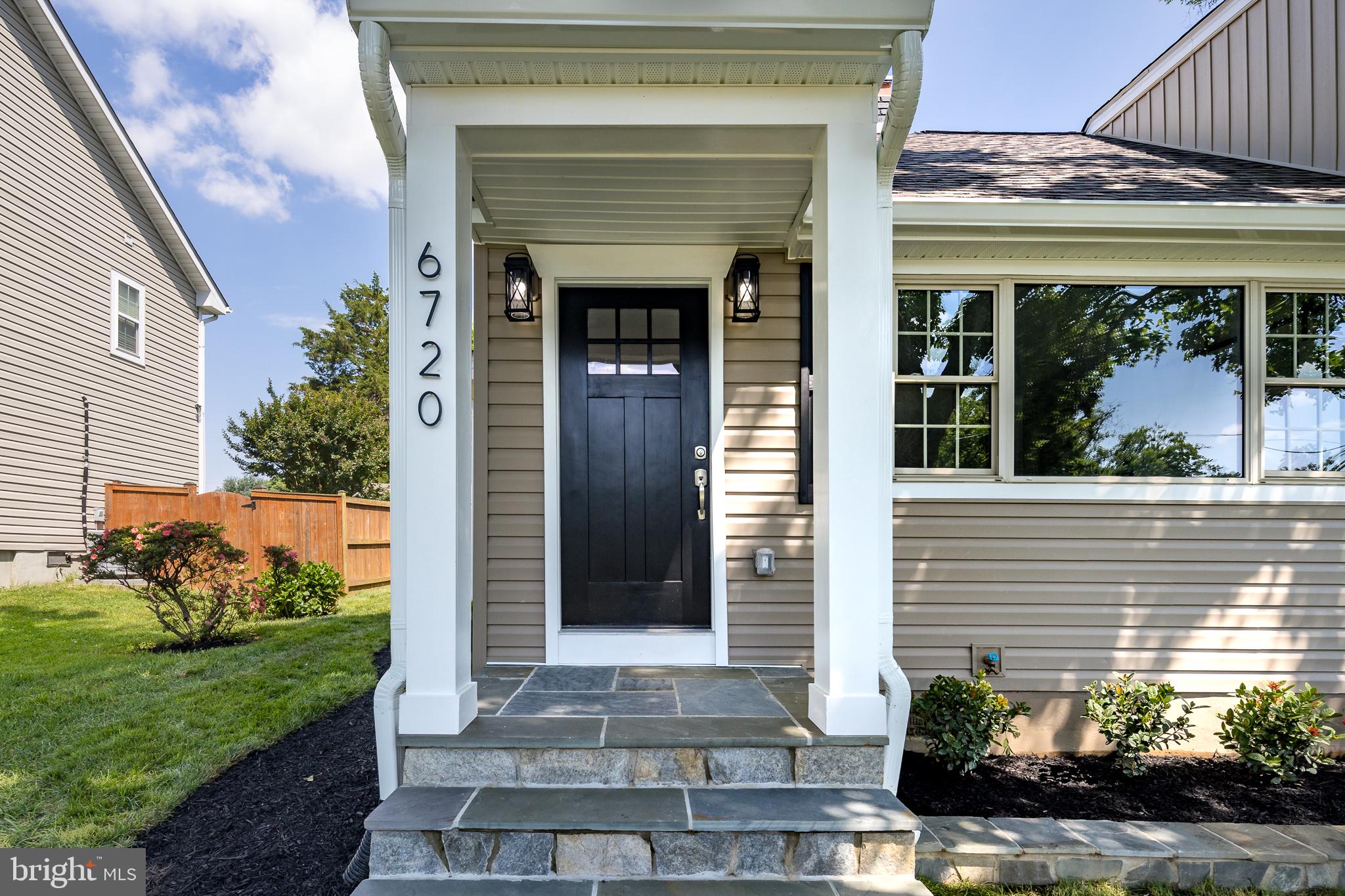 6720 Barrett Road Falls Church, VA 22042 - Photo 12 of 49 CLOSE UP ON FRONT PORCH AND DOOR