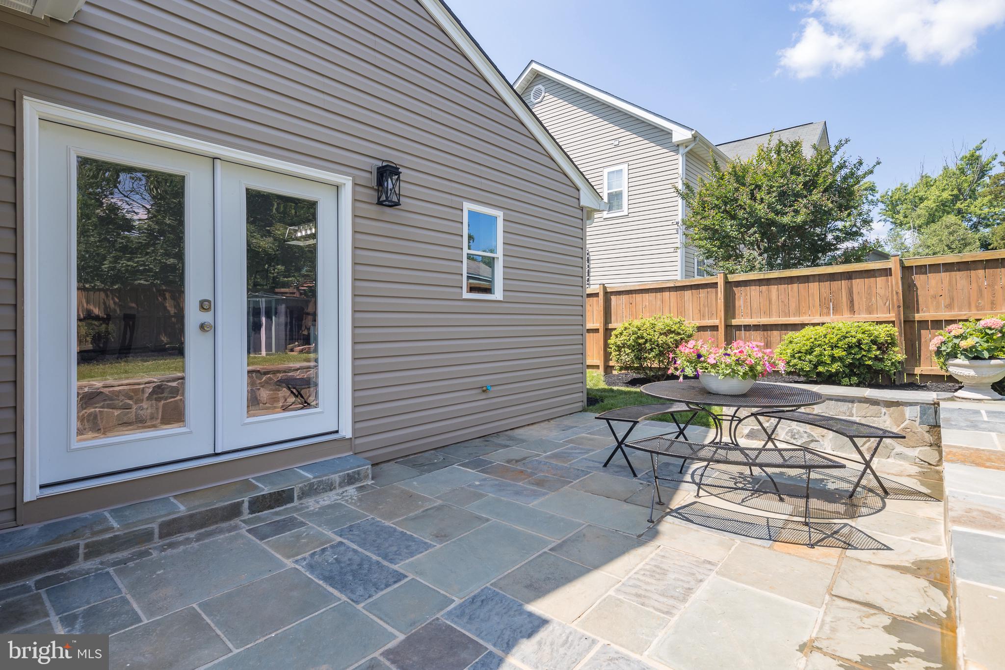 6720 Barrett Road Falls Church, VA 22042 - Photo 45 of 49 FRENCH DOORS TO LARGE PATIO FROM FAMILY ROOM