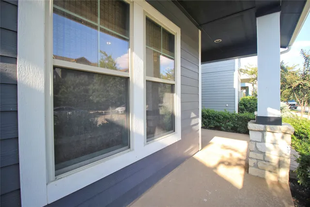a view of a door of the house