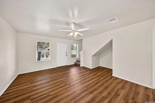wooden floor in an empty room