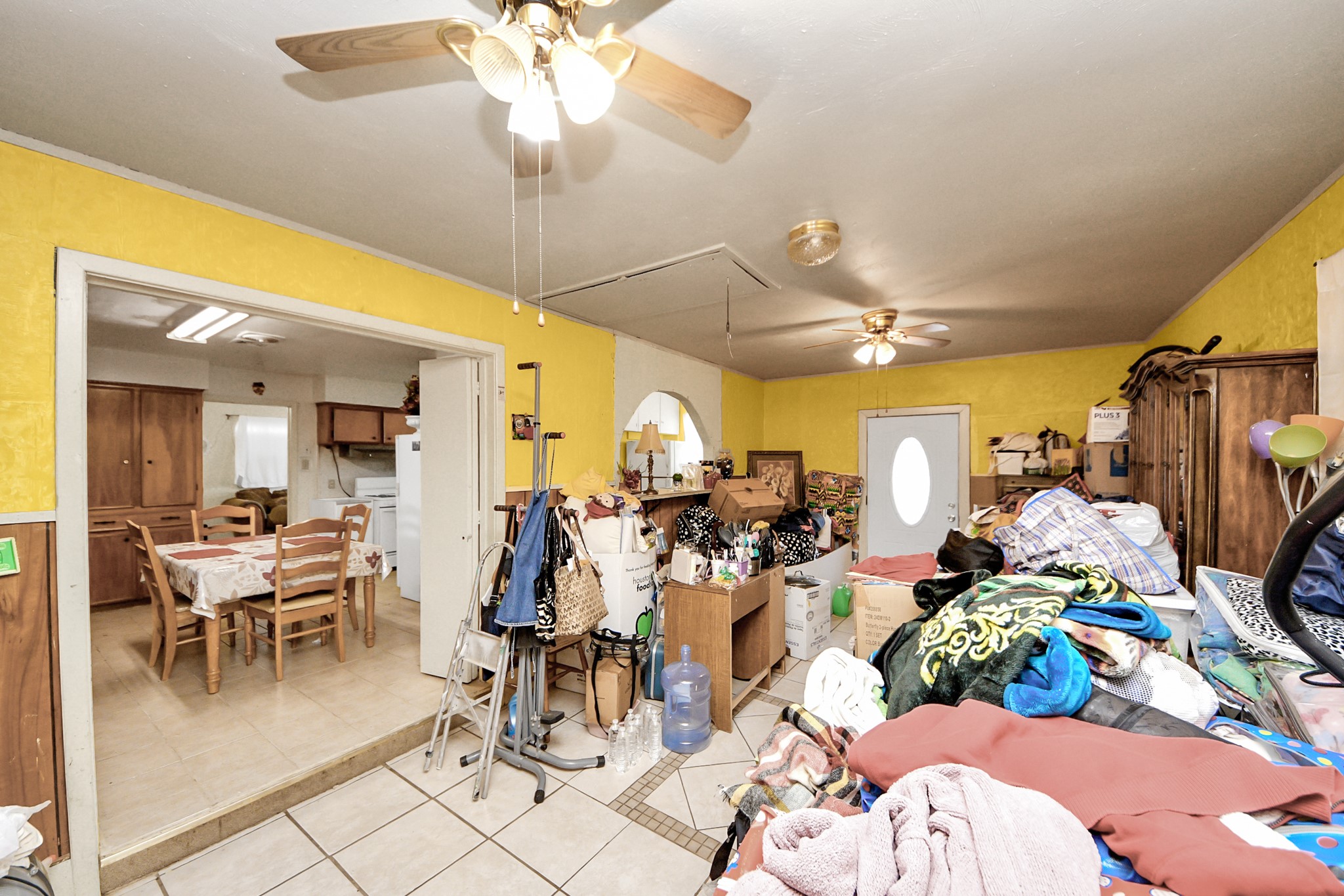 9701 Foredale Street Houston, TX 77075 - Photo 26 of 32 a view of a dining room with furniture and chandelier