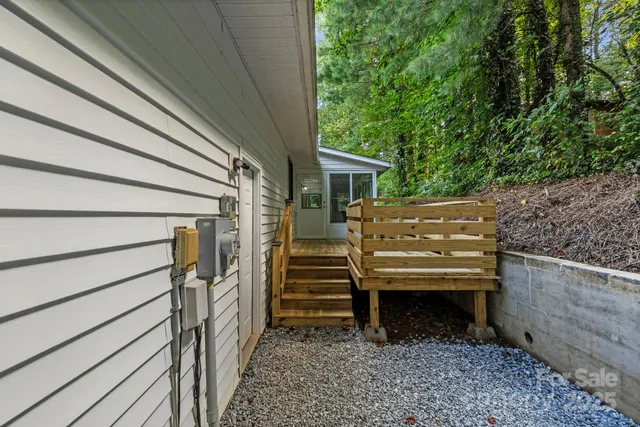 a view of outdoor space and deck
