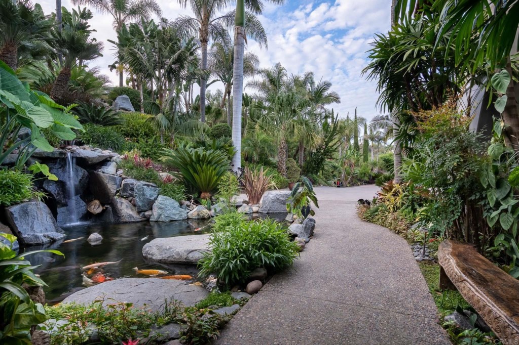 2892 Lone Jack Road Encinitas, CA 92024 - Photo 29 of 31 a view of a garden with pathway