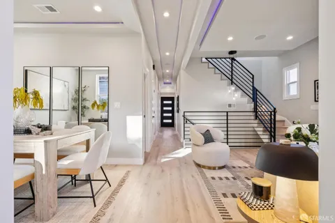 a bathroom with a shower and toilet