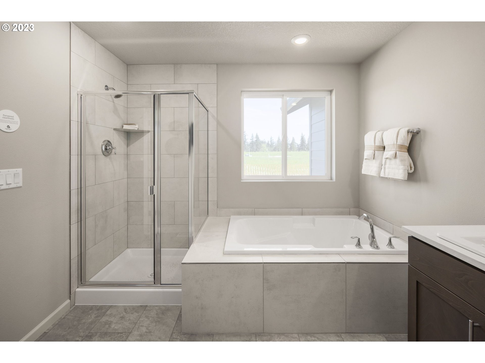 2824 South 7th Circle Ridgefield, WA 98642 - Photo 22 of 33 a bathroom with a tub sink and shower