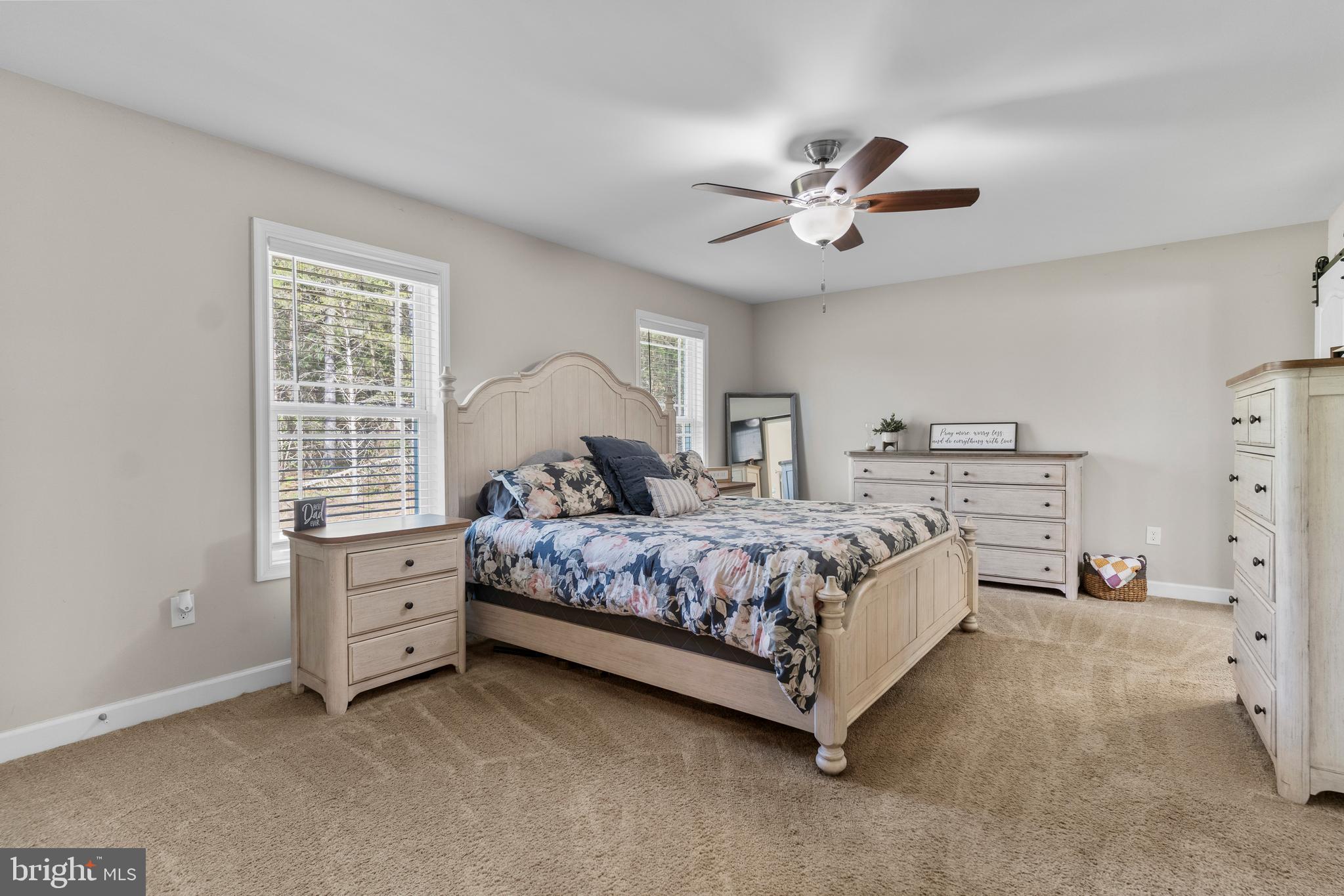 9915 Post Oak Road Spotsylvania, VA 22551 - Photo 17 of 35 Primary w/Carpet & Ceiling Fan w/ Light