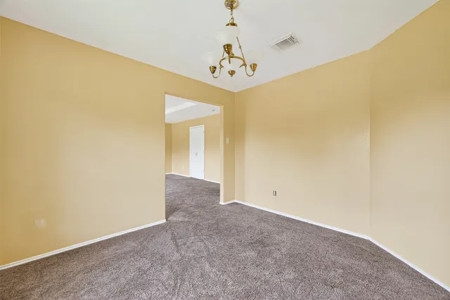 a view of an empty room