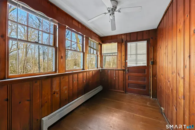 wooden floor in an empty room