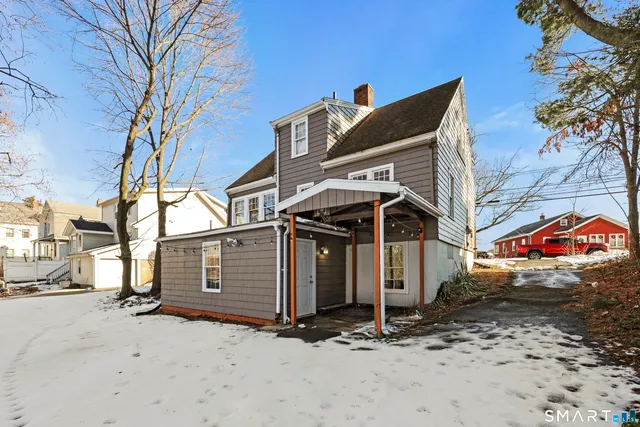 front view of a house with a porch