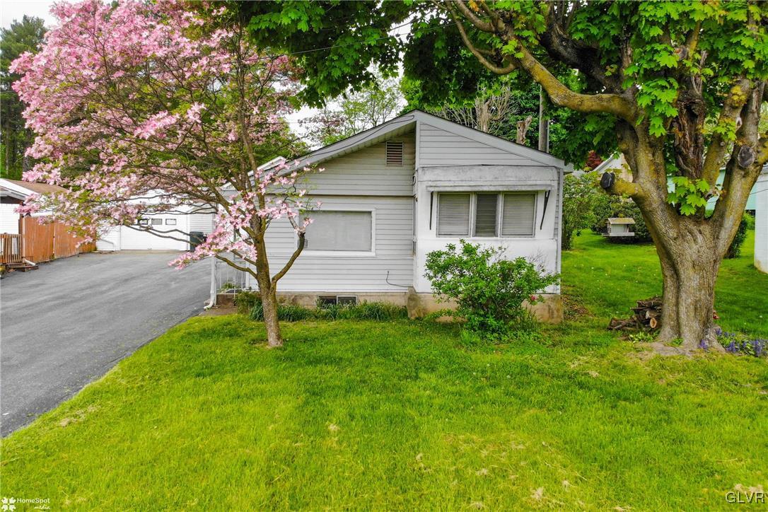 a house that has a tree in front of the house