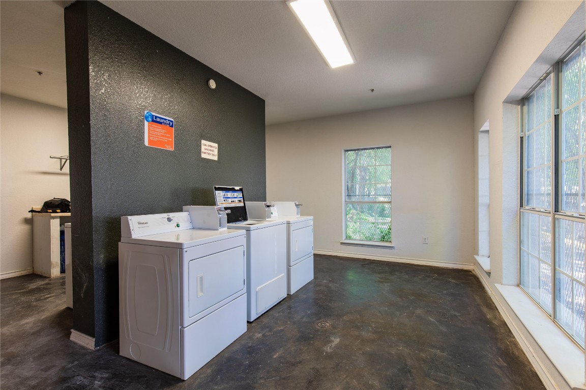 2204 San Gabriel Street, Unit 104 Austin, TX 78705 - Photo 15 of 18 Community laundry featuring separate washer and dryer