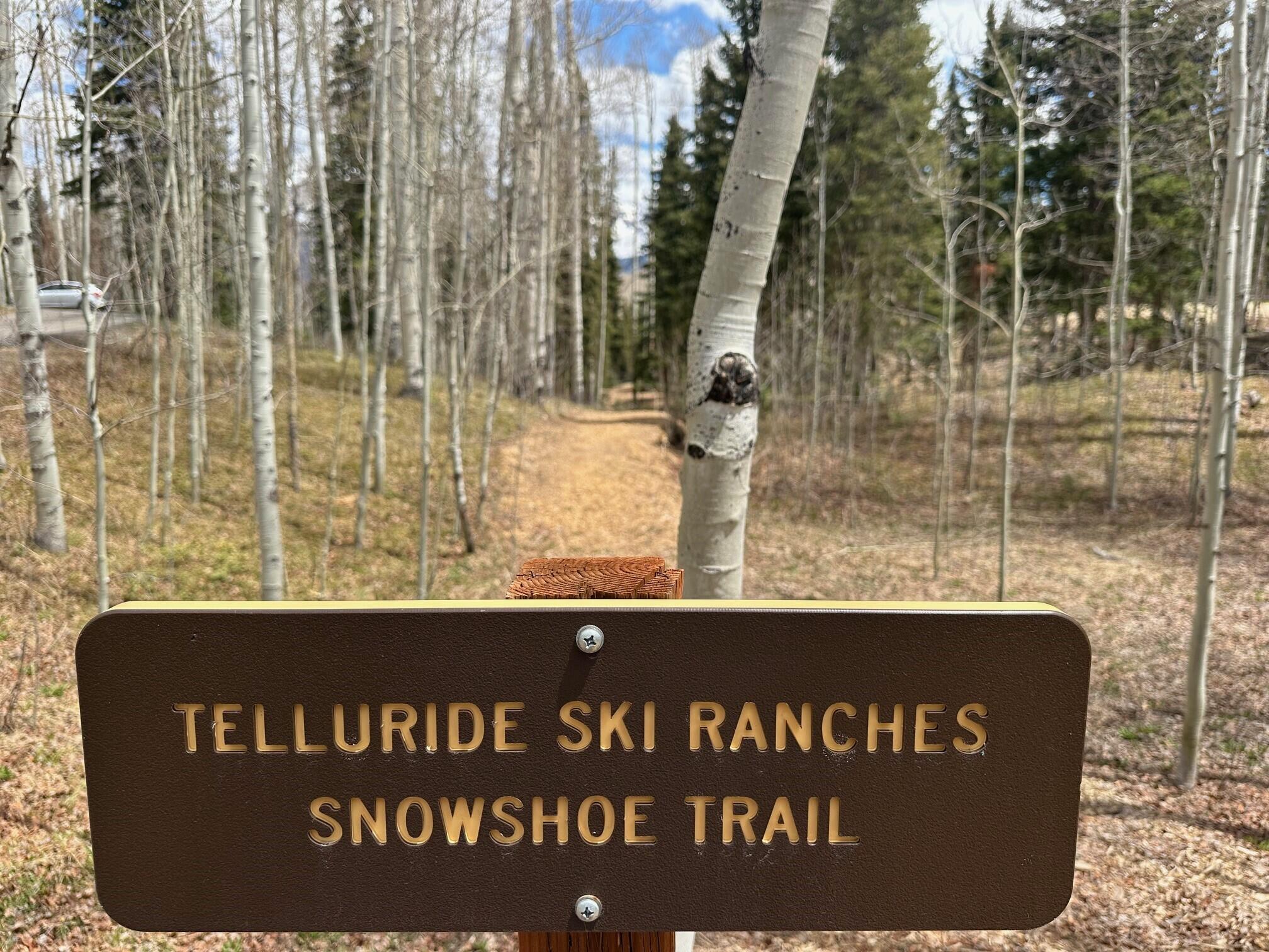 429 Fox Farm Road Telluride, CO 81435 - Photo 43 of 49 Snowshoe Trail Sign