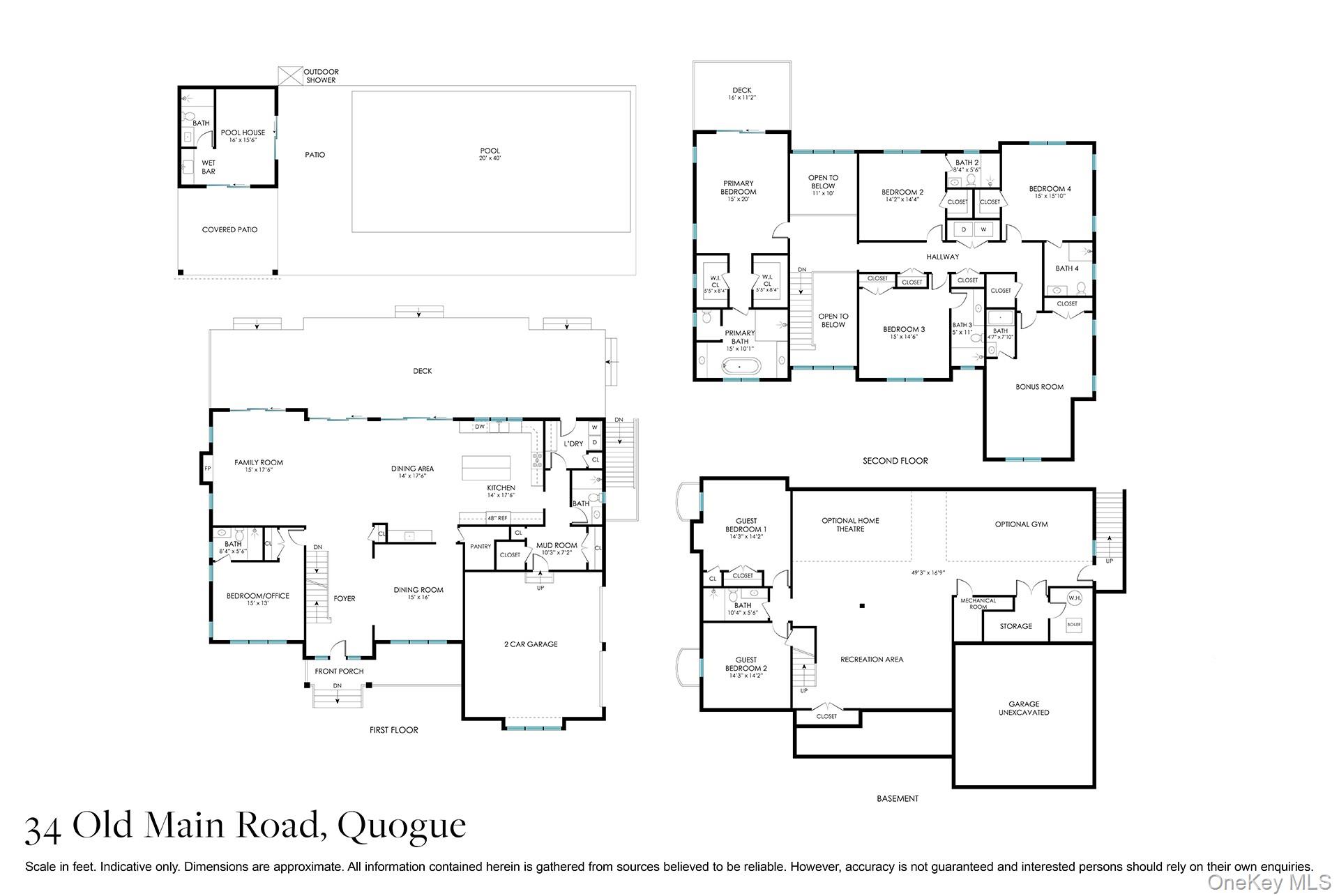 34 Old Main Road Quogue, NY 11959 - Photo 23 of 27 Floor Plan