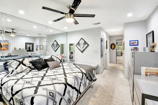 a view of a park with a slide