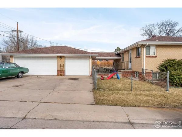 a view of front of house with garage