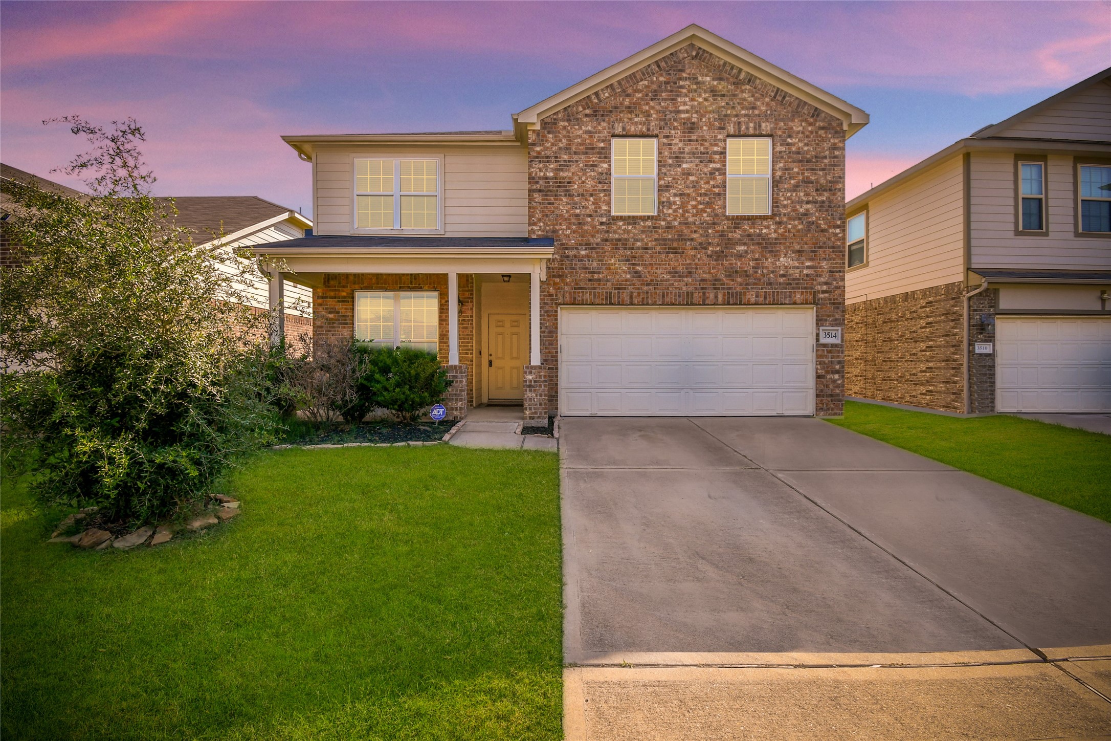 3514 Marquesa Lane Houston, TX 77084 - Photo 3 of 7 a front view of a house with a garden and plants