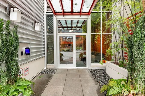 a view of a building with a outdoor space
