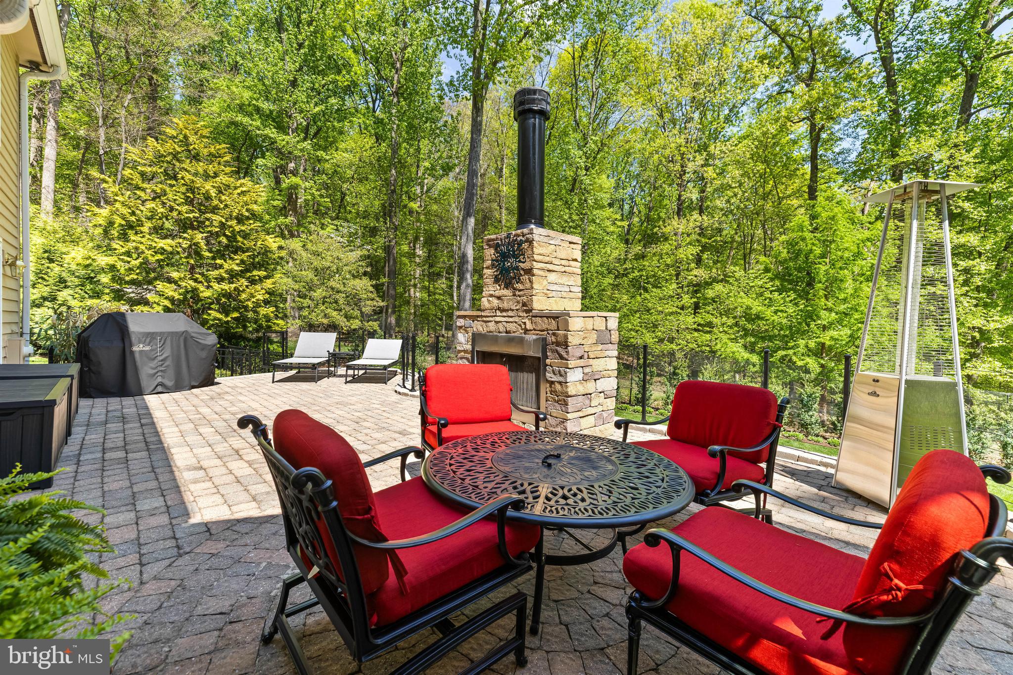 2428 Old Bosley Road Cockeysville, MD 21030 - Photo 48 of 53 a outdoor living space with furniture and a fireplace