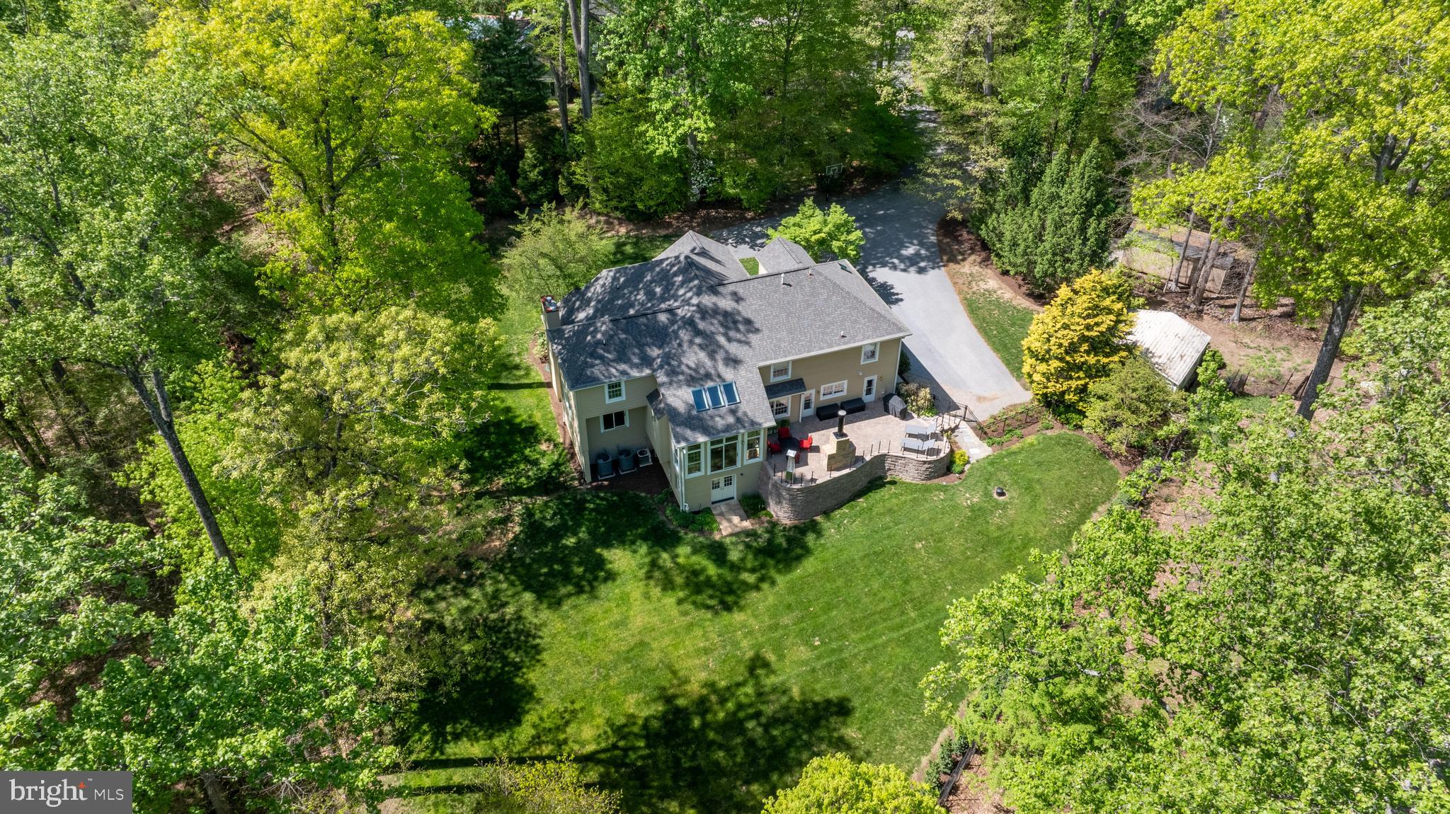 2428 Old Bosley Road Cockeysville, MD 21030 - Photo 50 of 53 an aerial view of a house with a yard