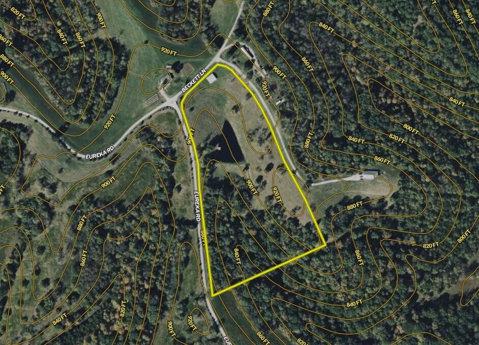 58 Beckett Road Berry, KY 41003 - Photo 38 of 38 Approximate Property Boundary with contour lines
