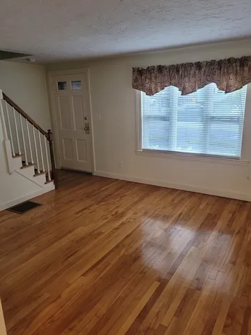 a view of wooden floor in a room