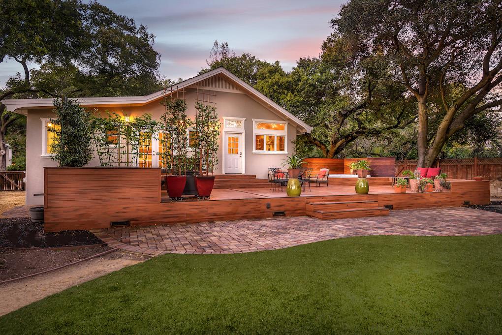 3538 Oak Drive Menlo Park, CA 94025 - Photo 2 of 20 a view of a house with backyard and sitting area