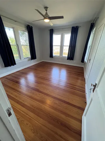 a view of a wooden deck